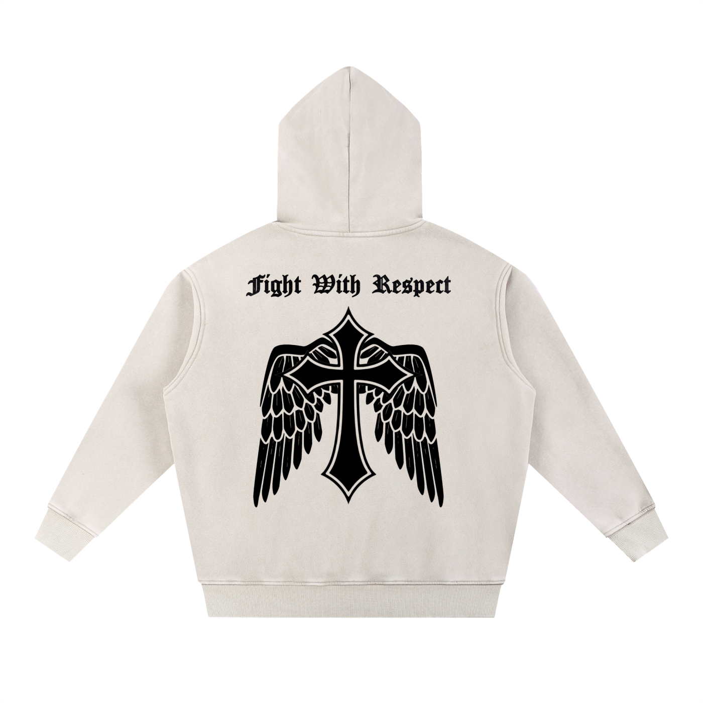 Vintage "Fight With Respect" Oversize Hoodie