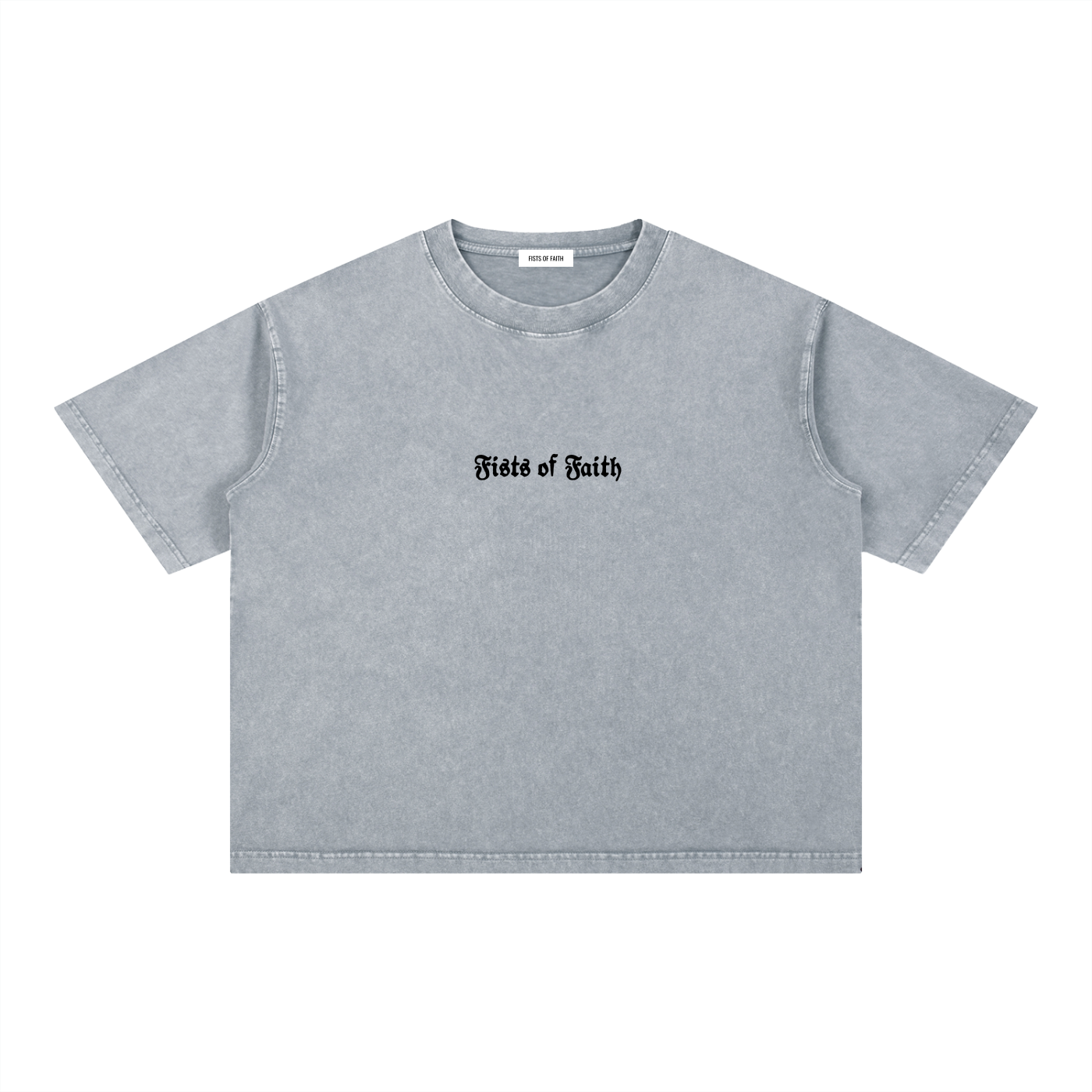 Vintage "God Builds Strength" Boxy Tee