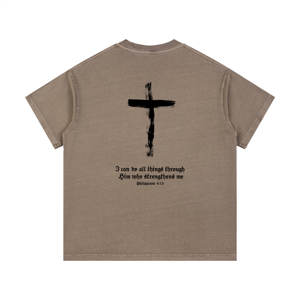 Vintage "Philippians 4:13" Cotton Tee