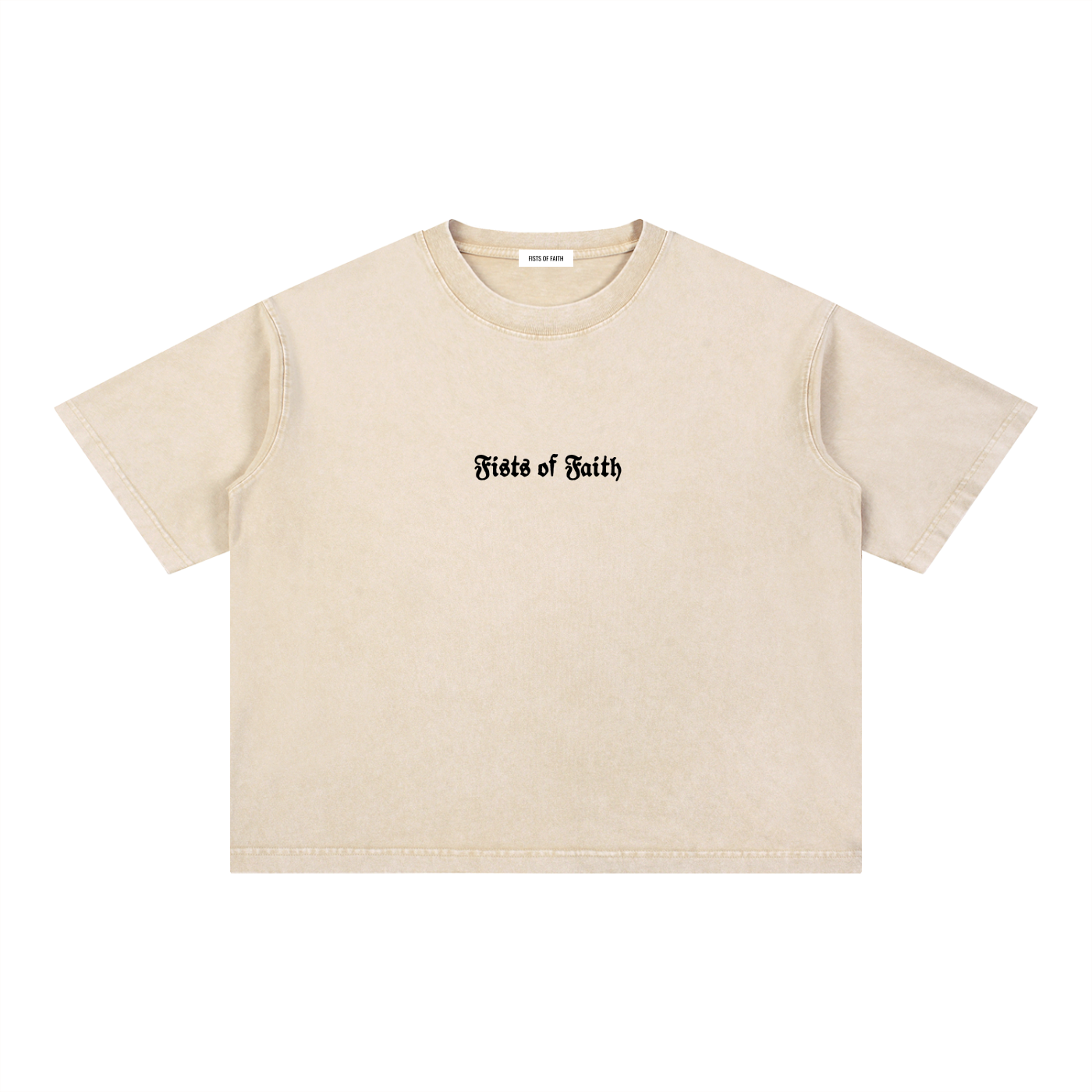 Vintage "God Builds Strength" Boxy Tee