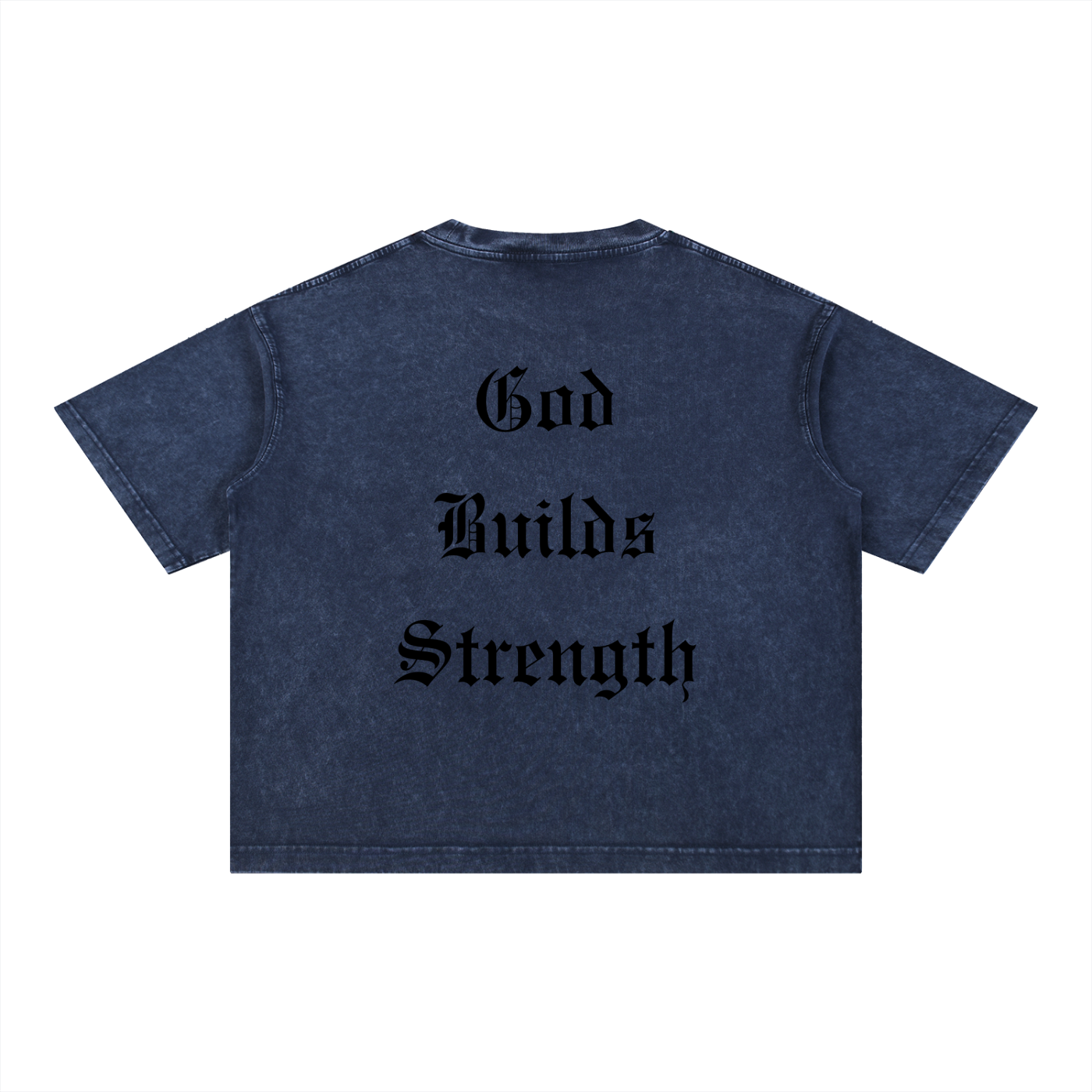Vintage "God Builds Strength" Boxy Tee