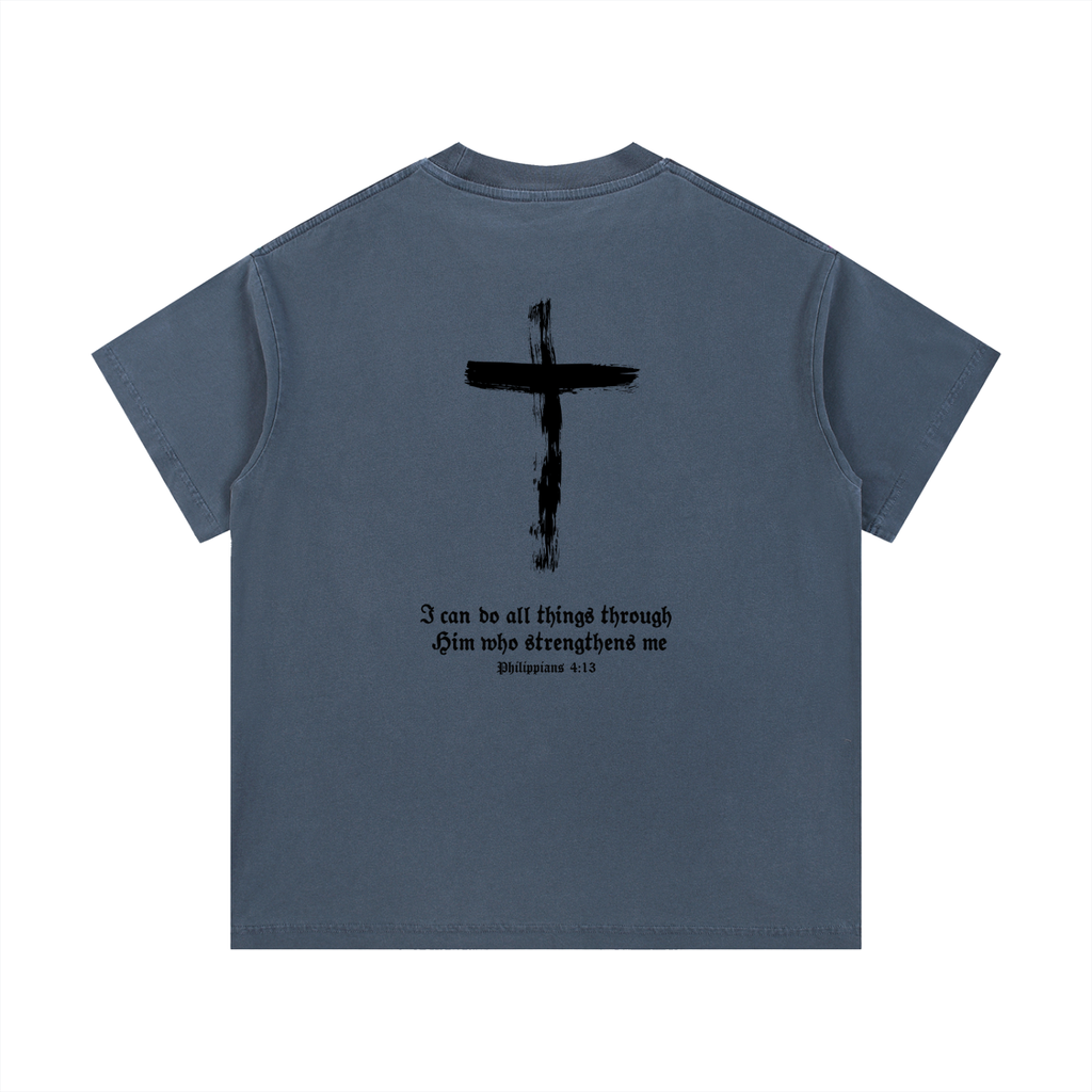 Vintage "Philippians 4:13" Cotton Tee