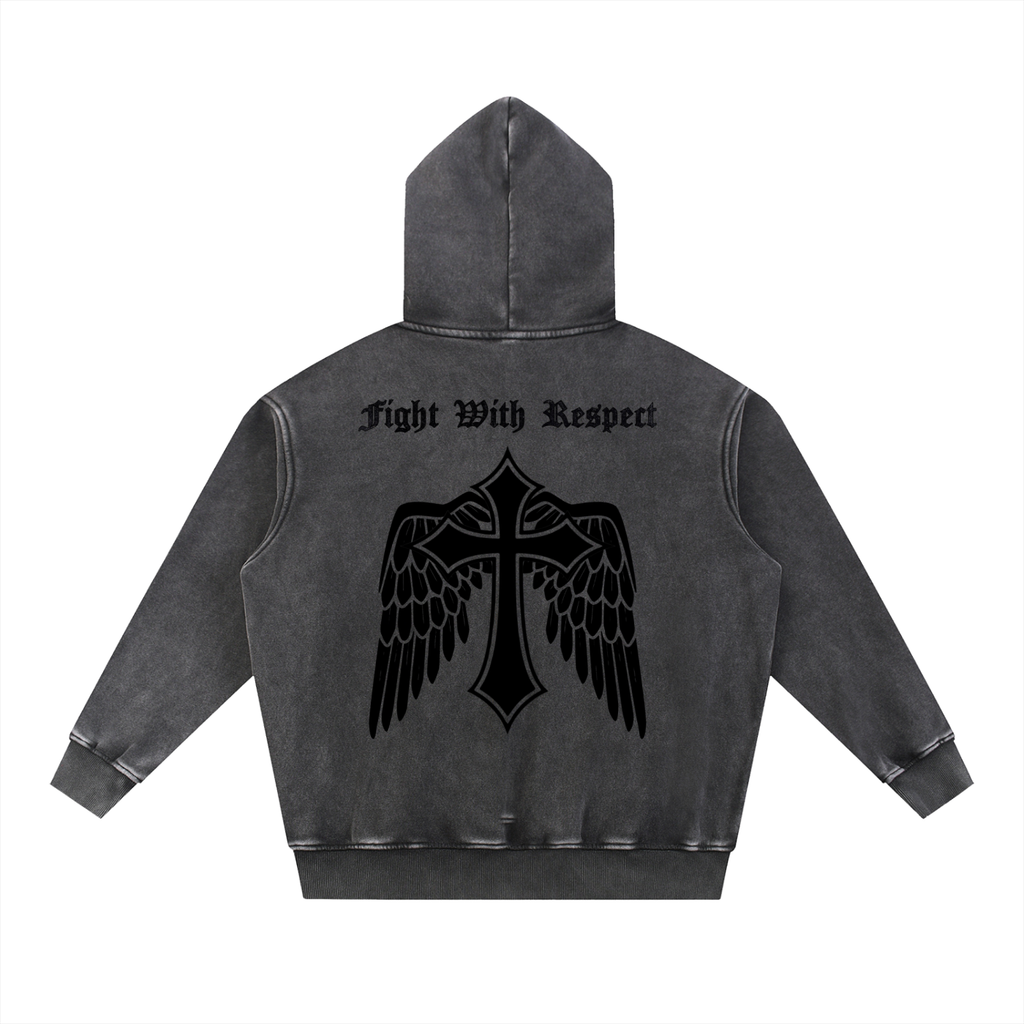 Vintage "Fight With Respect" Oversize Hoodie